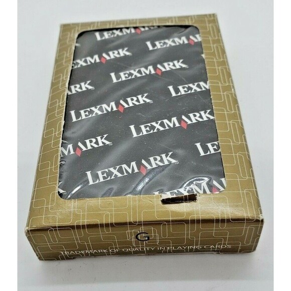 Gemaco Playing Cards Lexmark Advertising Standard Deck 2 Jokers - Picture 1 of 4
